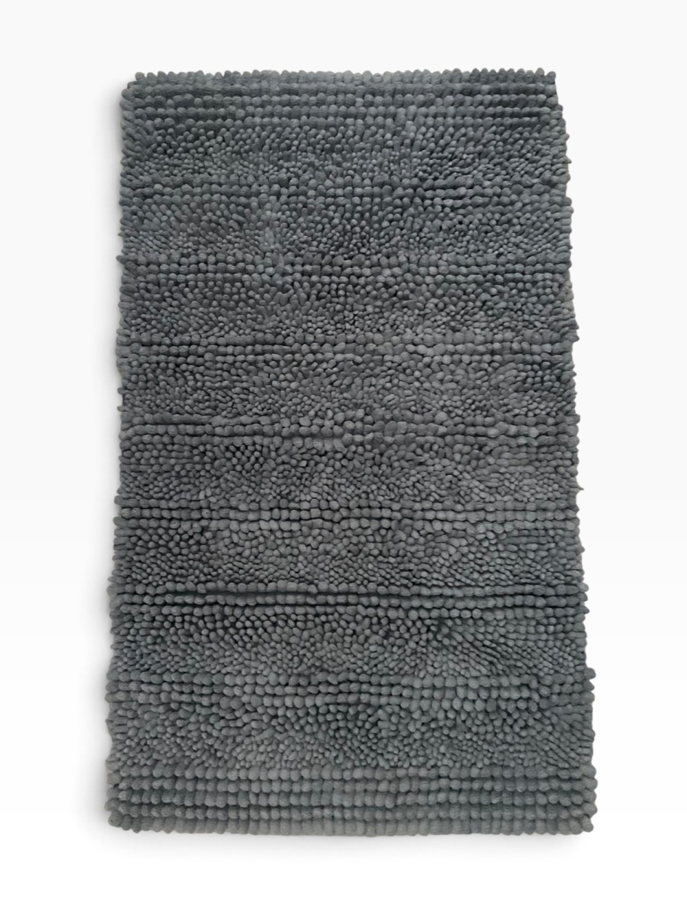 BATH MAT Green Chennile With Textured Shaggy Pebble Loop Surface 21” x 35”